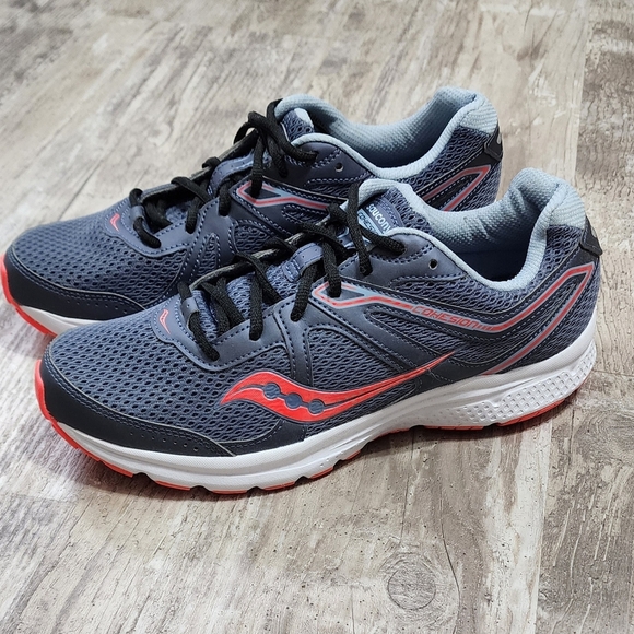 Saucony Grid Cohesion II Women's Running Gray Shoes Size 10.5 - Picture 2 of 7